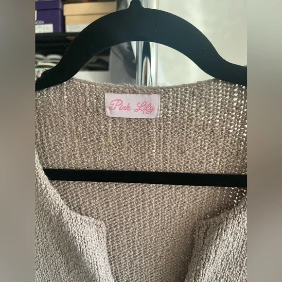 Pink Lily Autumn In The Air Sweater Brown - Medium - Picture 6 of 8